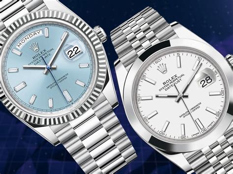 rolex day date vs date just|oyster perpetual date vs datejust.